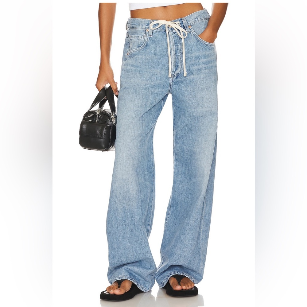 NWT Citizens of Humanity Brynn Drawstring Trouser in Blue Lace